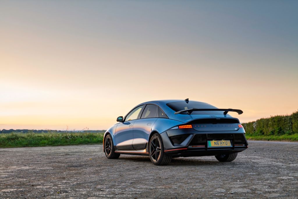 Hyundai Ioniq 6 N drive static rear