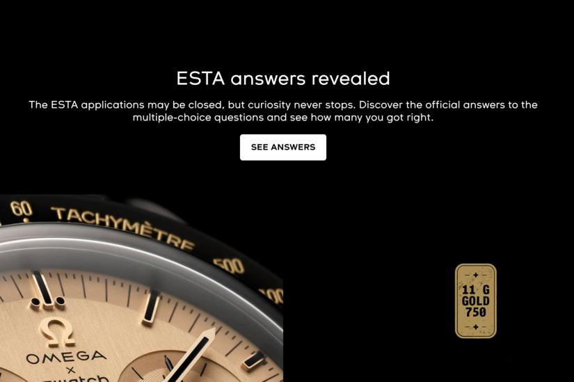 Swatch posts the correct answers to the MoonSwatch Mission to Moon 1969 ESTA quiz – did you pass?