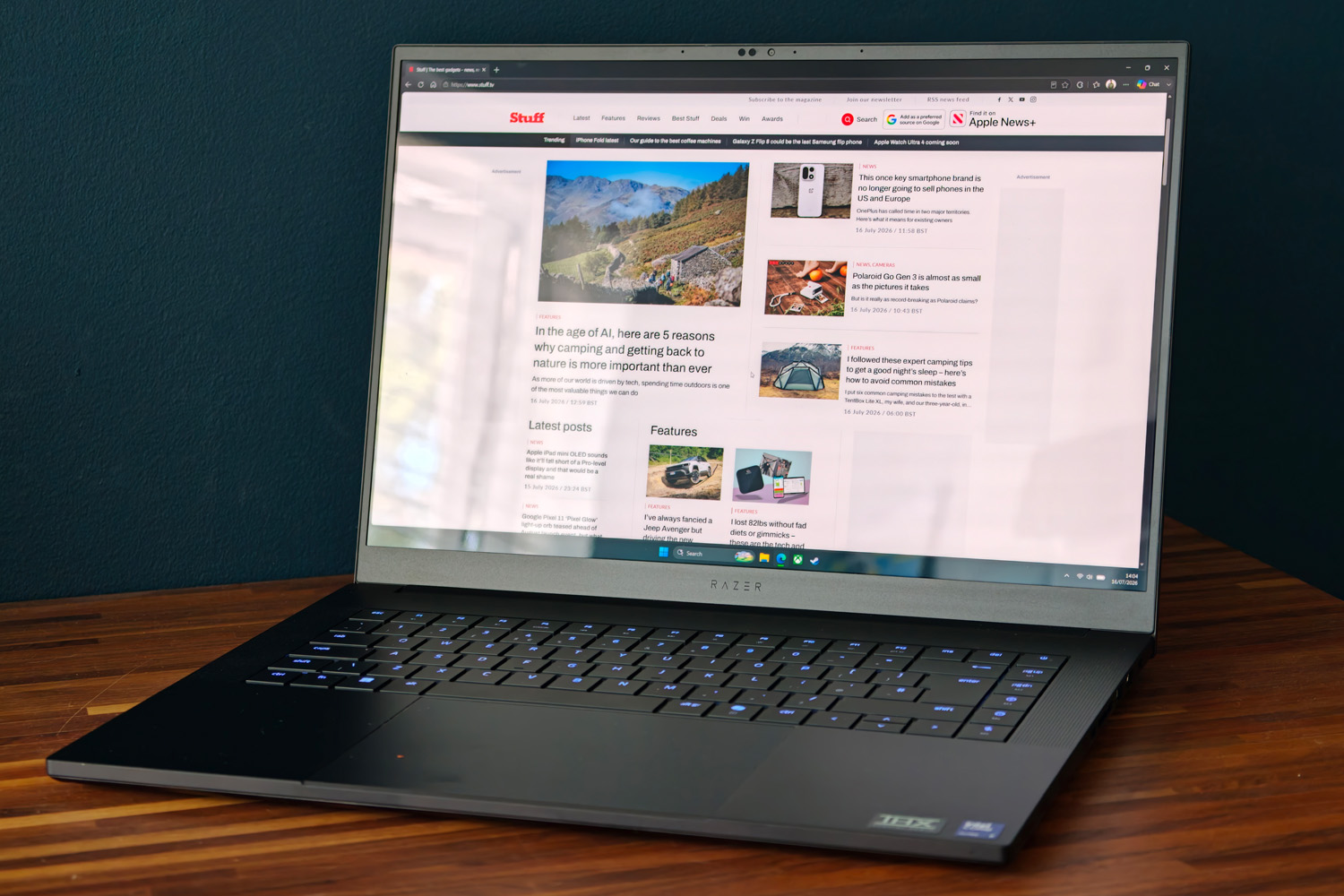 Razer Blade 16 (2026) review Stuff website