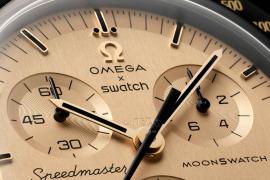 New Swatch x Omega MoonSwatch Mission to the Moon 1969 limited edition features an 18k gold dial and a new digital queue system